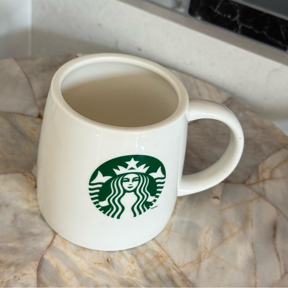 Starbucks White Mug with Iconic Green Logo